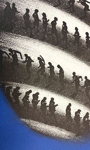 Obra gráfica de Juan Genovés en venta, Direcciones, Grabado al Aguatinta numerada